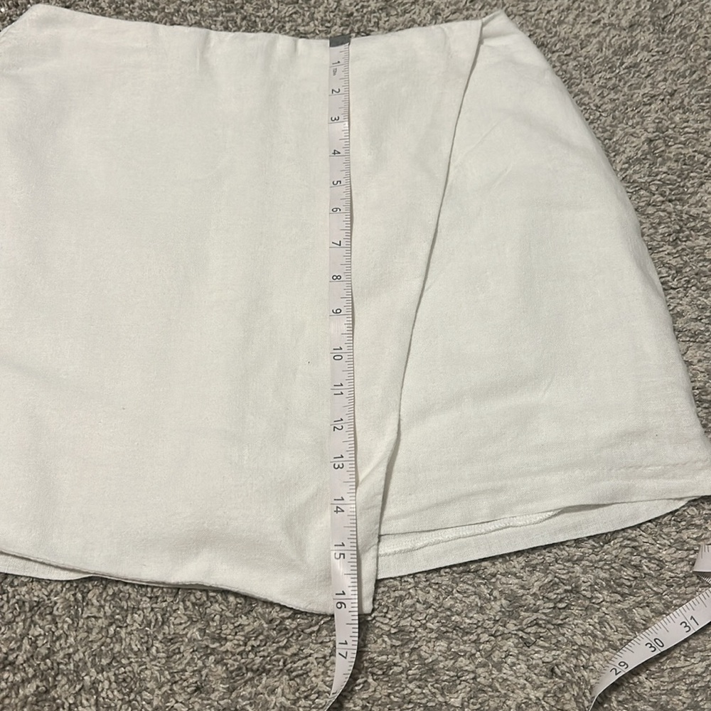 Abercrombie & Fitch White Linen Skort - Picture 8 of 9